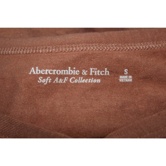 Abercrombie & Fitch Soft AF Collection Tan Brown Long Sleeve Bodysuit Size S NWT - Picture 3 of 6